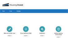 Tablet Screenshot of housing-invest.cz